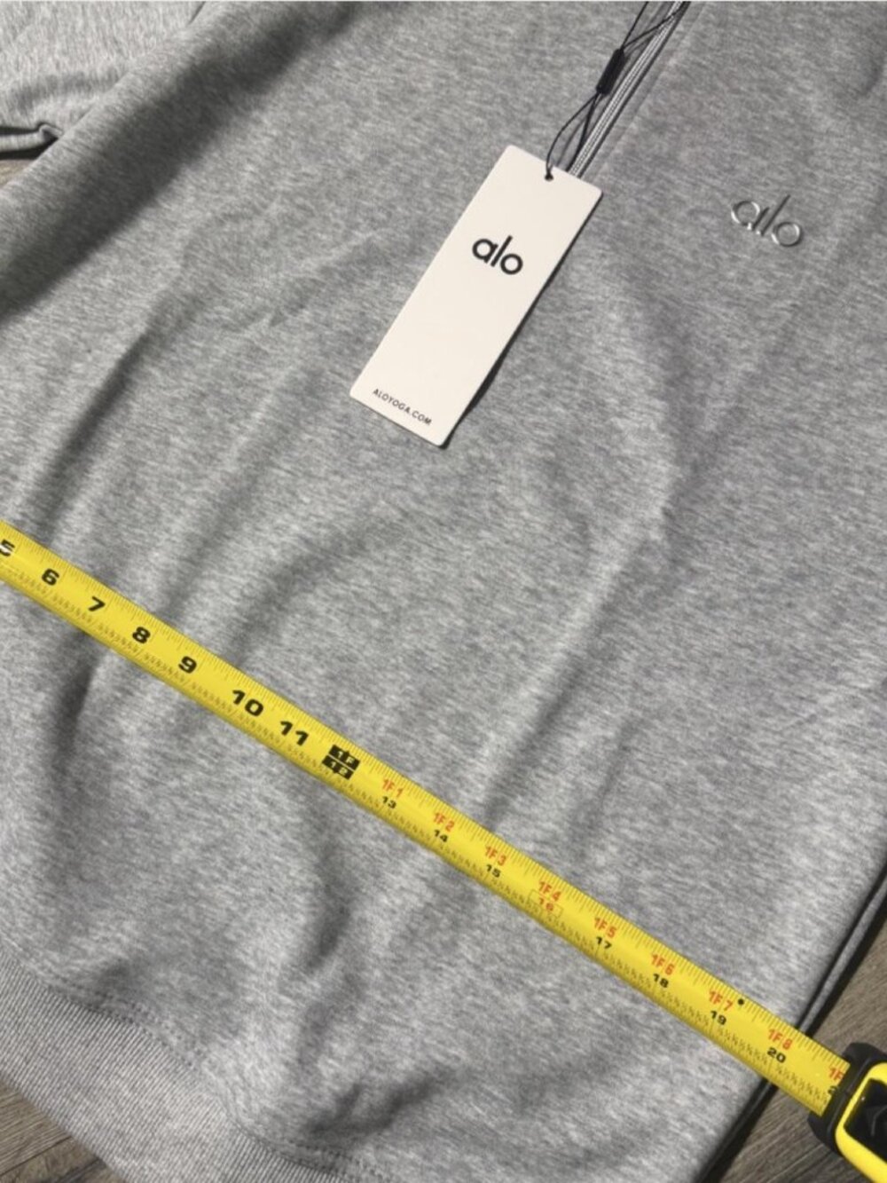 ALO Yoga Unisex Grey Quarter-Zip Hoodie and Jogger Set NWT - Picture 4 of 8